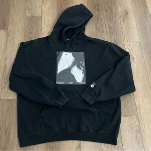 RVCA Black Hooded Sweatshirt Neck Xray Cervical‎ Spin